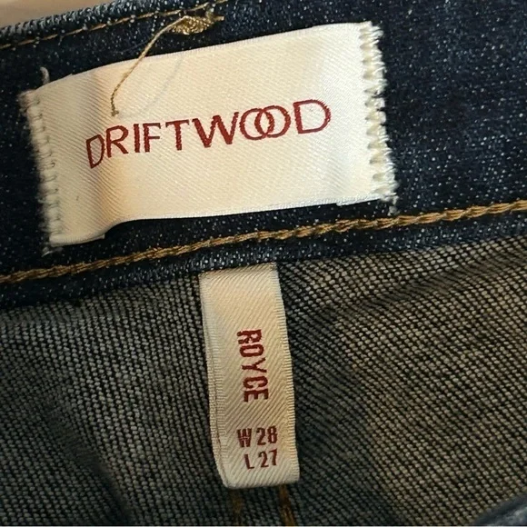 Driftwood Royce Straight Leg Jeans Dark Wash Size 28 - Picture 8 of 9